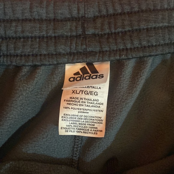 Adidas grey/white track pants - Picture 3 of 4